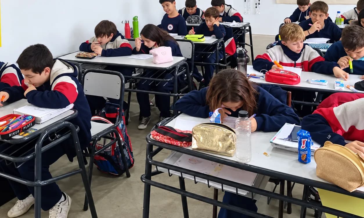 El aula de primaria, en plena clase